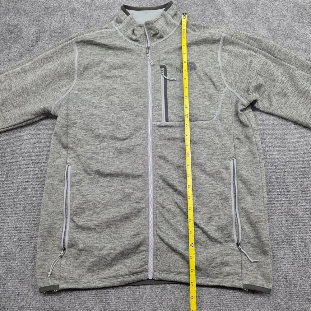 The North Face Mens Gray Borod Full Zip Fleece Jacket NF0A3SO6 Size M
